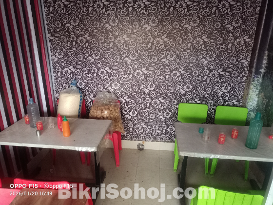 ফাস্টফুড দোকানের মালামাল বিক্রি করা হবে